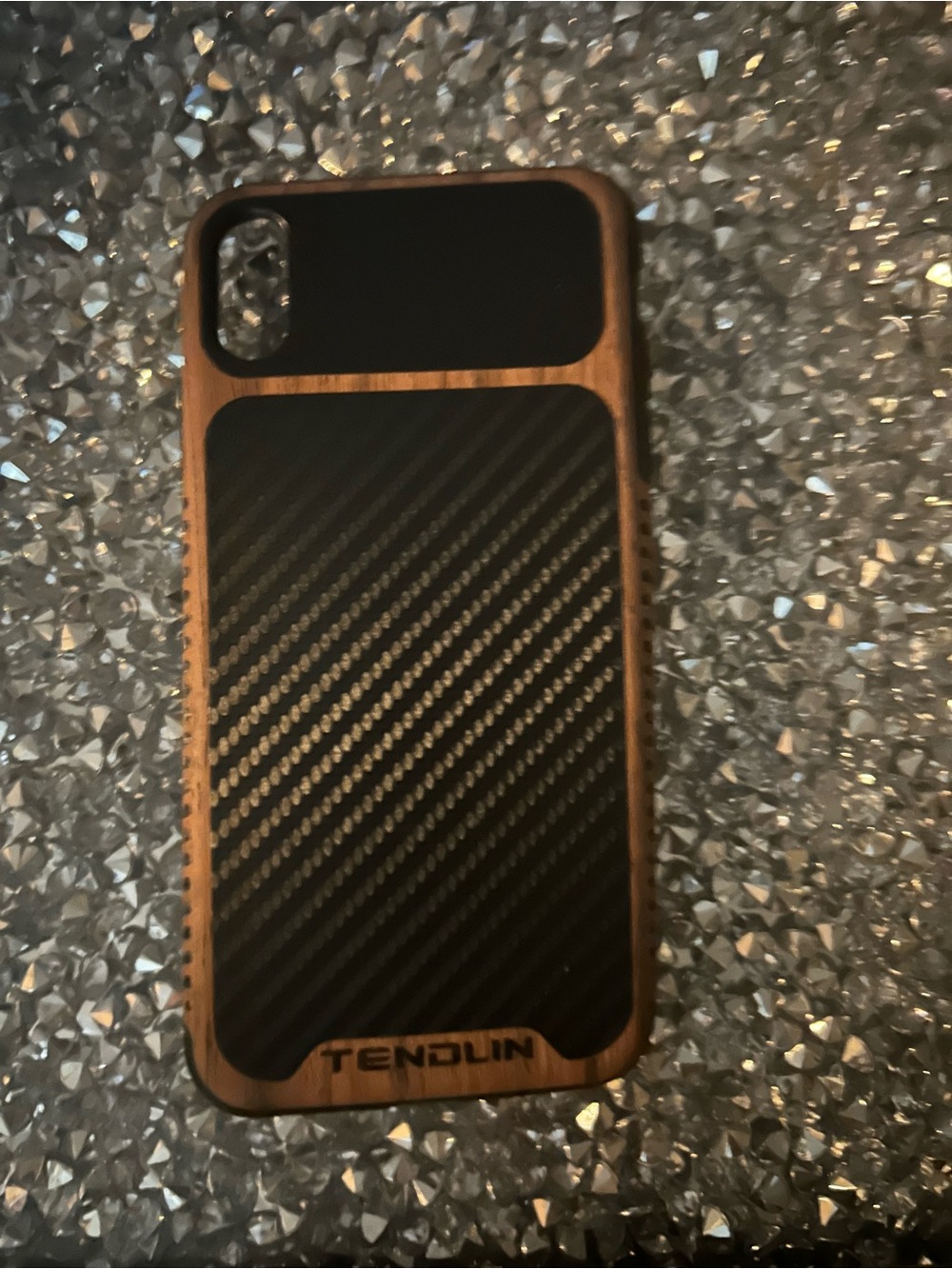 Black and Brown Protective Phone Case iPhone XS Max